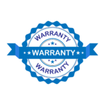 light blue warranty logo Lewis chimney repair and masonry