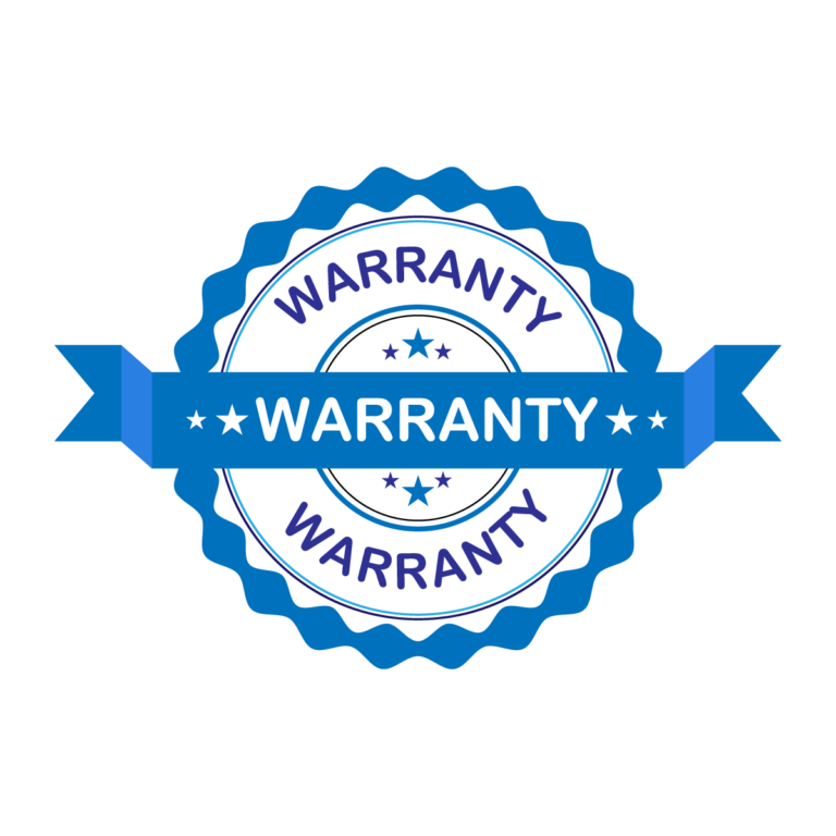 light blue warranty logo Lewis chimney repair and masonry